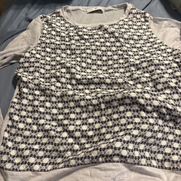 Whyci Milano Women’s Blouse SZ 40 Long Sleeve Top - Picture 6 of 7